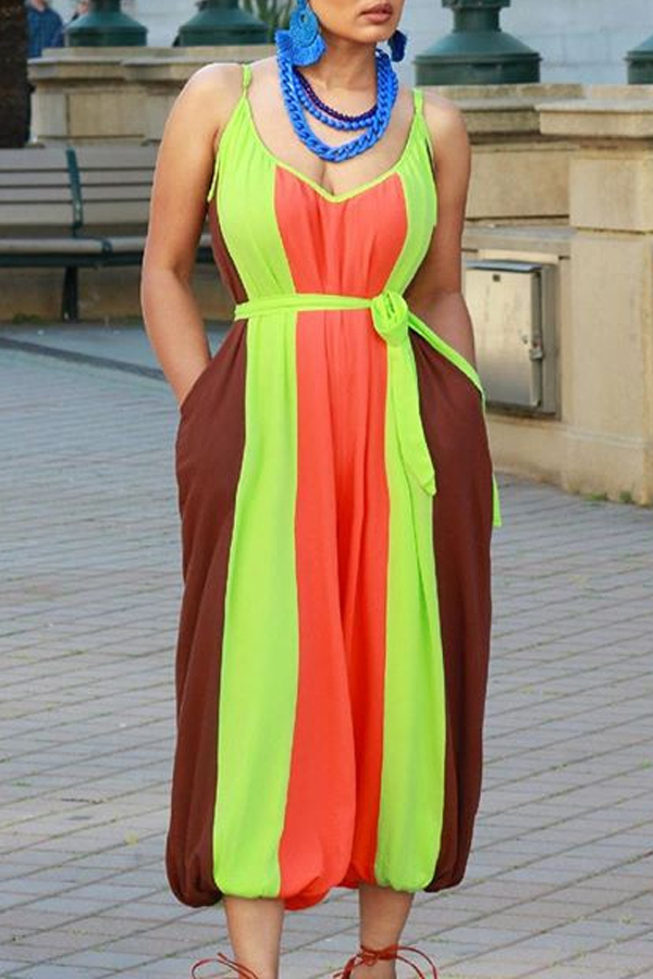 

Lovely Trendy Striped Croci One-piece Jumpsuit