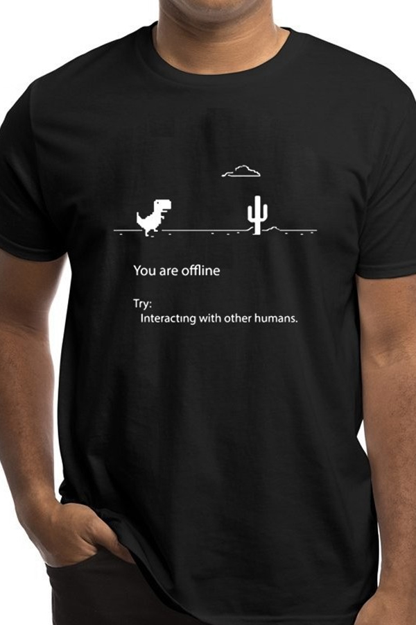 

Lovely Leisure O Neck Letter Print Black T-shirt