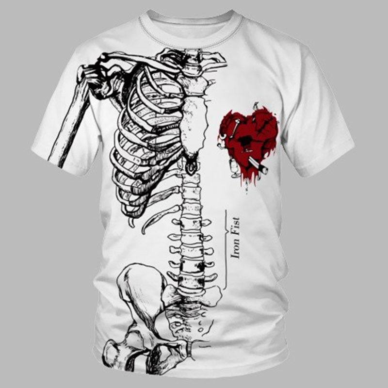 

Lovely Casual O Neck Print White Plus Size T-shirt