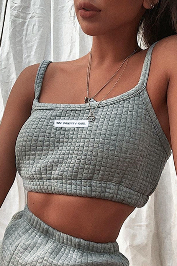 

Lovely Trendy Skinny Grey Sleepwear