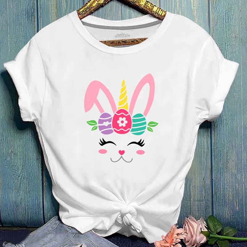 

Lovely Casual O Neck Cartoon Print White Plus Size T-shirt
