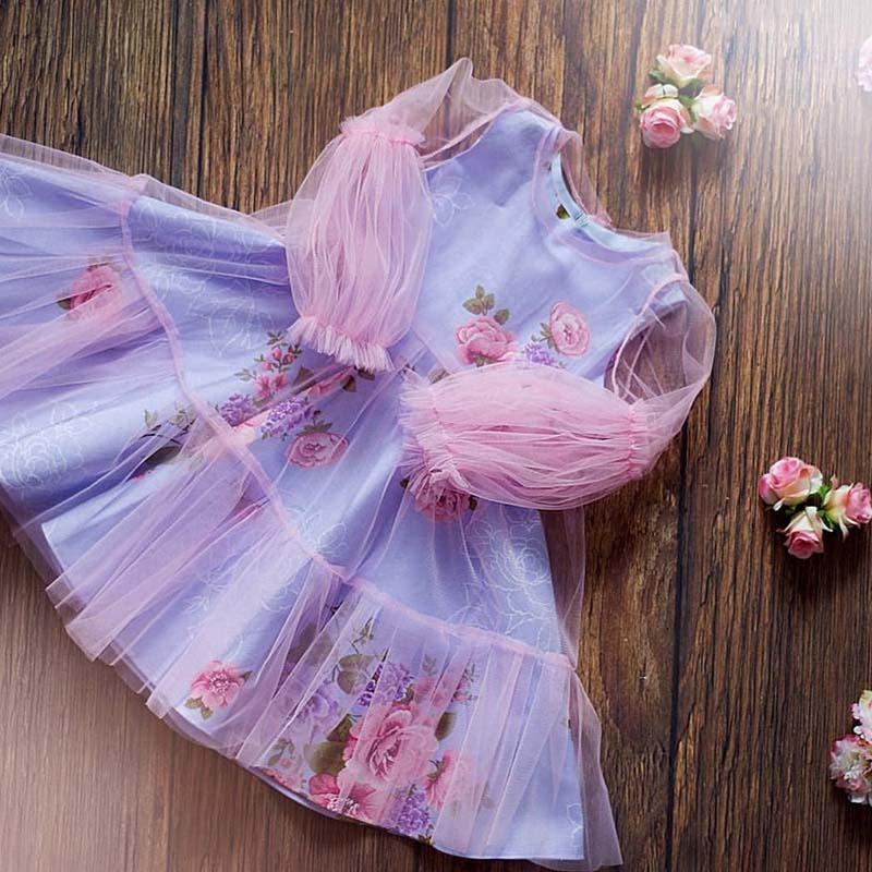 

Lovely Trendy See-through Pink Girl Knee Length Dress