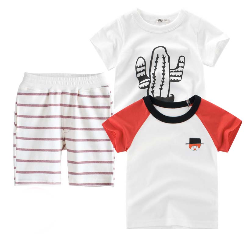 

Lovely Casual Striped Print Boy Two-piece Shorts Set, Stripe