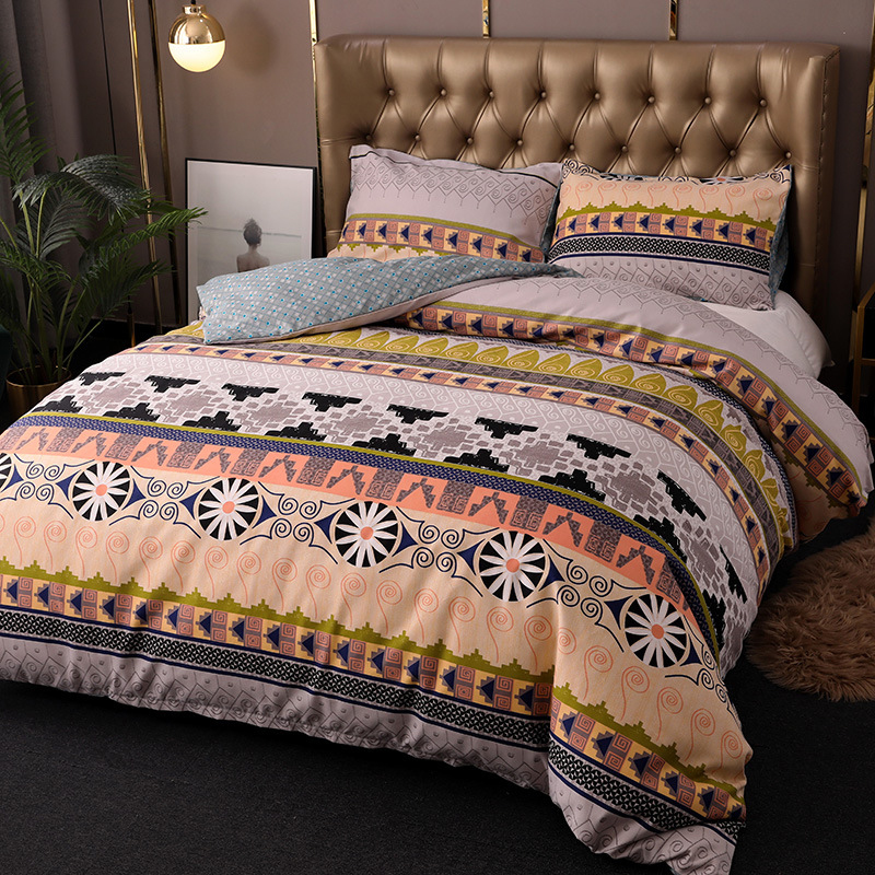 

Lovely Cosy Print Yellow Bedding Set