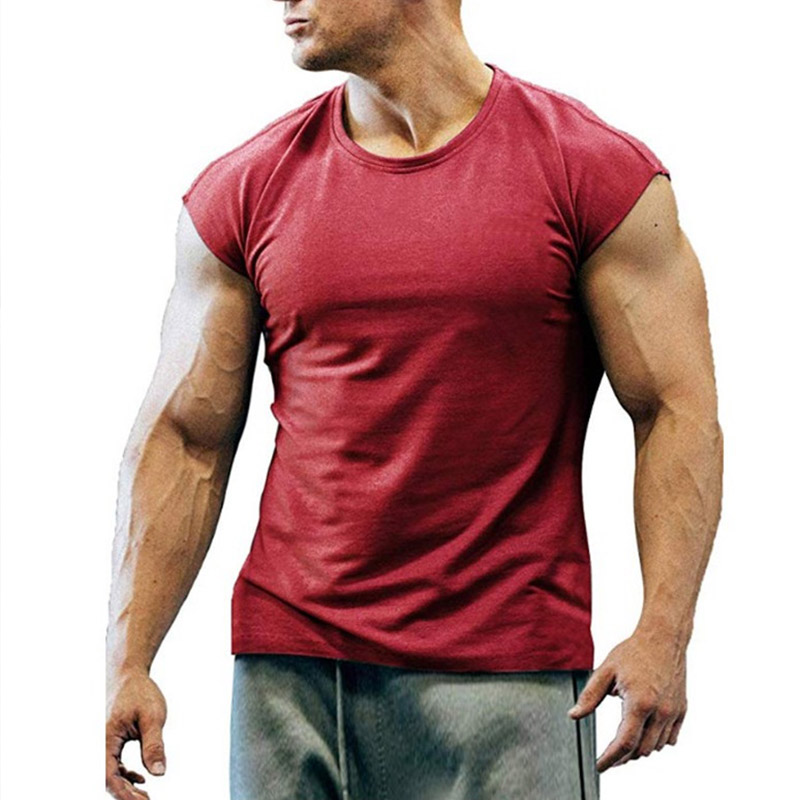 

Lovely Leisure O Neck Basic Wine Red T-shirt