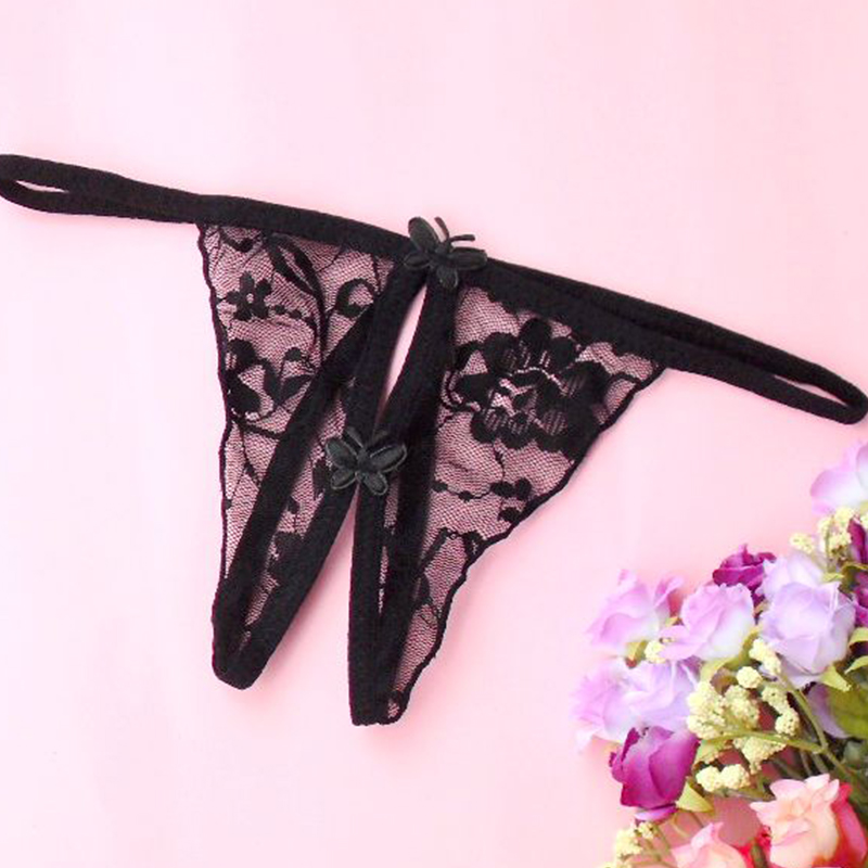 

Lovely Sexy See-through Black Panties