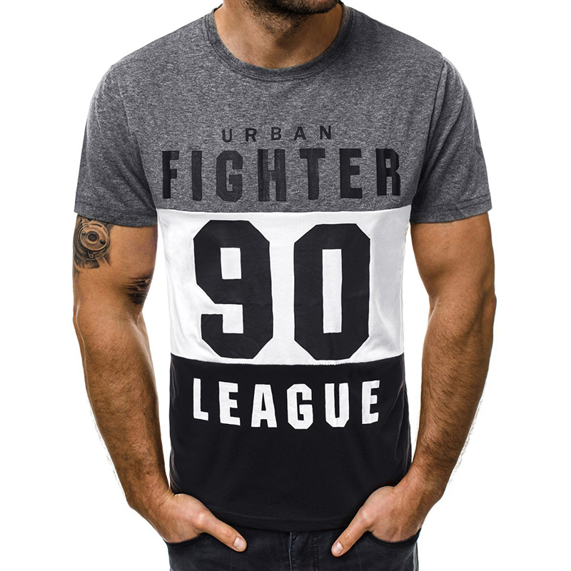 

Lovely Sportswear Patchwork Dark Grey T-shirt