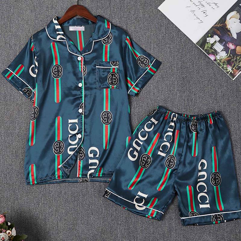 

Lovely Leisure Print Blue Sleepwear