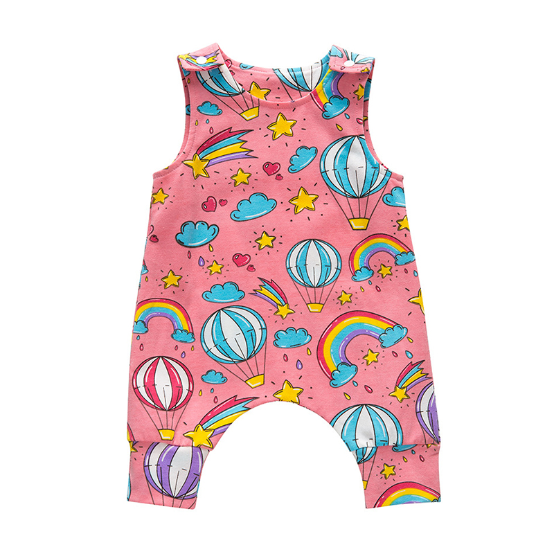 

Lovely Sweet Cartoon Print Red Girl One-piece Jumpsuit