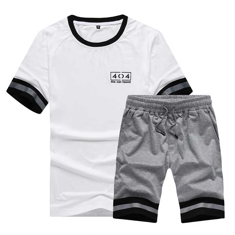 

Lovely Sportswear Patchwork White Two-piece Shorts Set