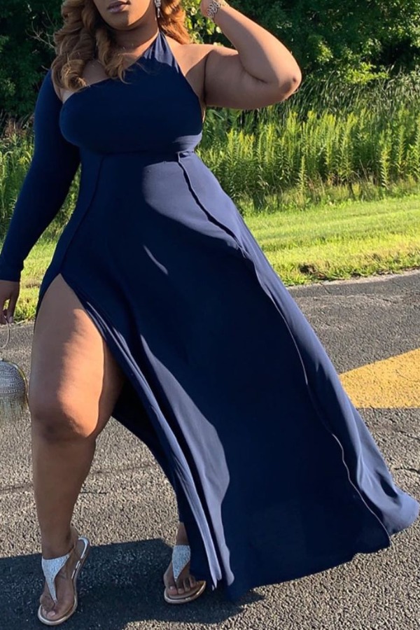 plus size high slit