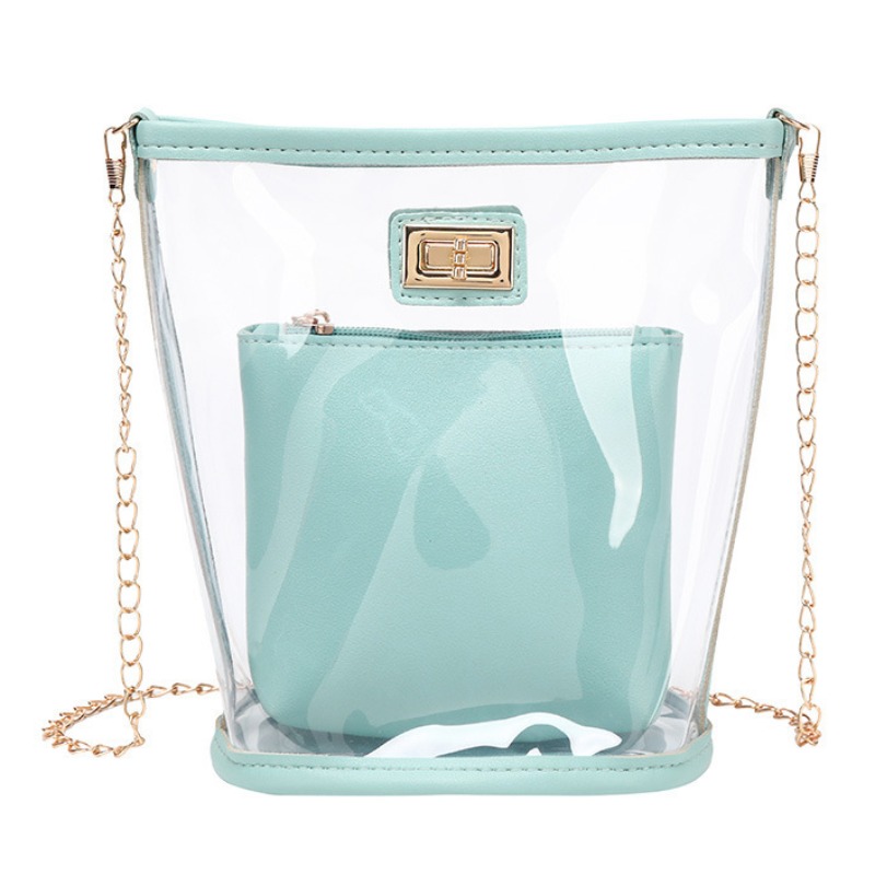Lovely Chic Seethrough Blue Messenger Bag_Messenger Bag&Crossbody Bag_Bags_Accessories