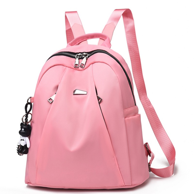 

Lovely Stylish Zipper Design Pink Backpack