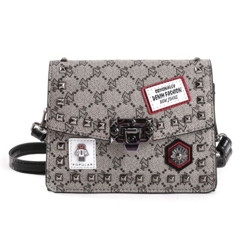 

Lovely Trendy Print Black Crossbody Bag