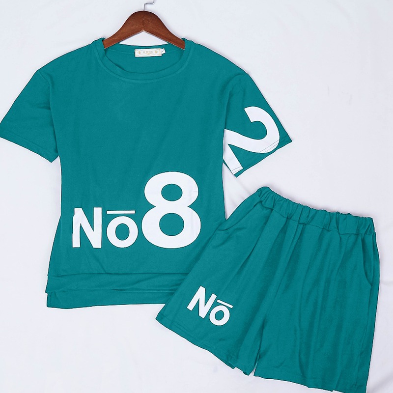 

Lovely Casual Letter Print Green Sleepwear