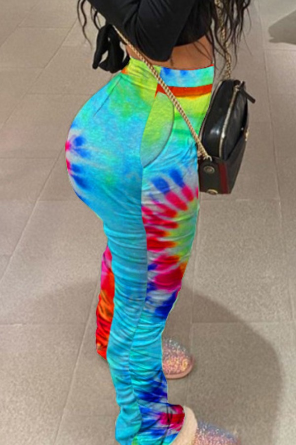

Lovely Trendy Tie-dye Multicolor Pants, Multi