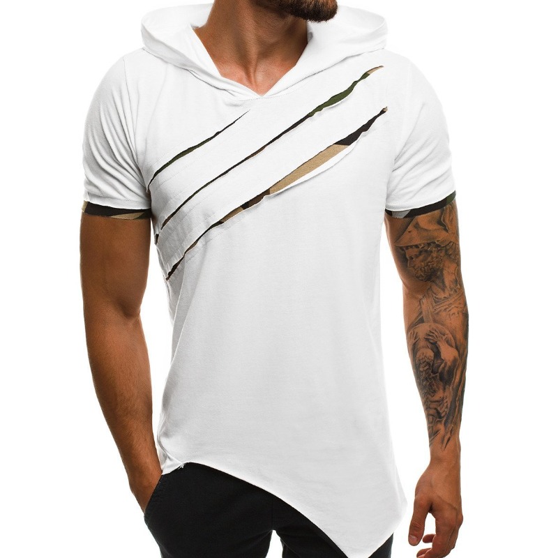 

Lovely Leisure Patchwork White T-shirt
