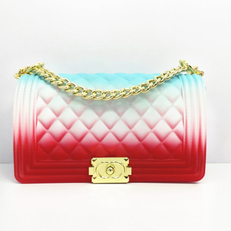 

Lovely Trendy Chain Strap Red Crossbody Bag