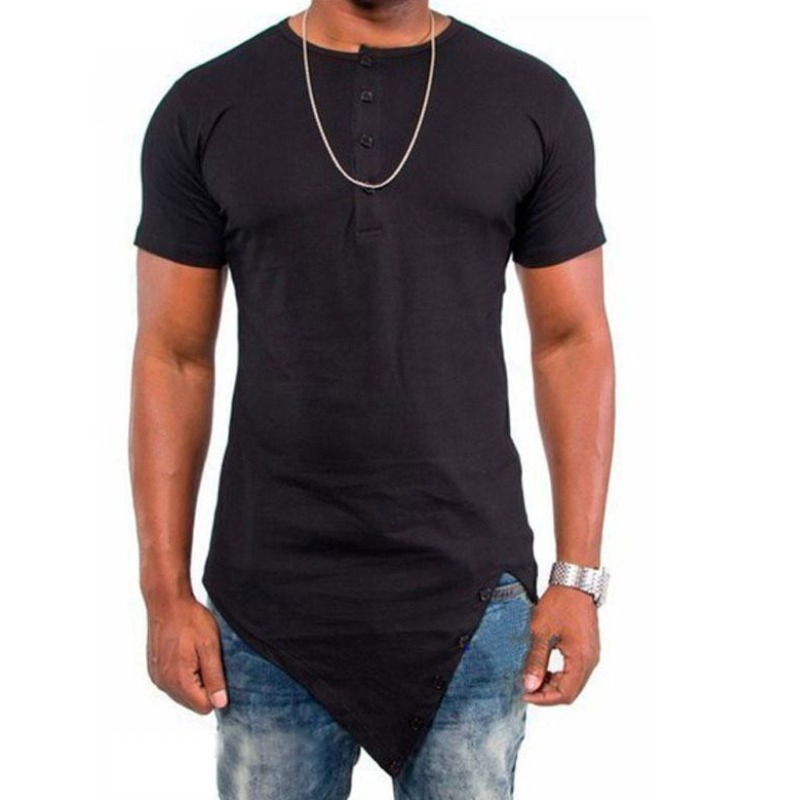 

Lovely Leisure Asymmetrical Black T-shirt