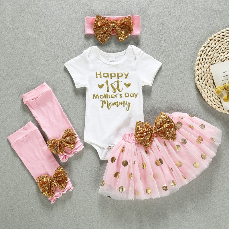 

Lovely Casual Letter Print White Girl Two-piece Skirt Set