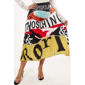 Lovely Casual Print Multicolor Skirt