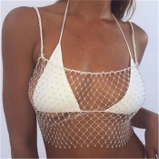 Lovely Sexy Hollow-out White Intimates Accessories