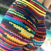 Lovely Sportswear Rainbow Striped Multicolor Pants