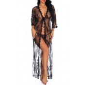 Lovely Sexy See-through Black Babydolls