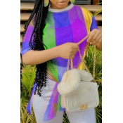 Lovely Leisure Striped Purple T-shirt