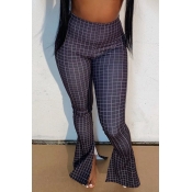 Lovely Trendy Grid Black And White Pants