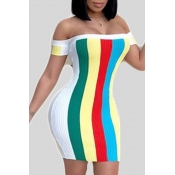 Lovely Leisure Striped Multicolor Mini Dress
