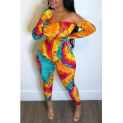 Lovely Sexy Backless Multicolor One-piece Jumpsuit