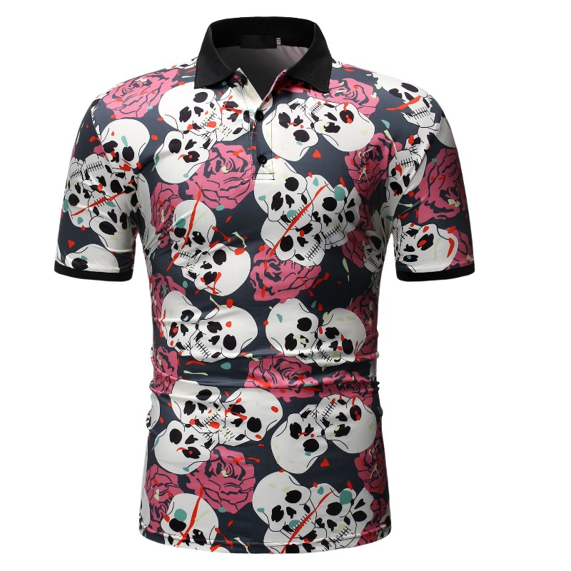 

Lovely Stylish Turndown Collar Print Multicolor Shirt, Multi