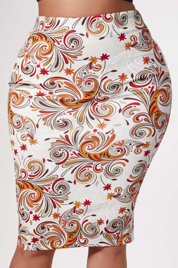 

Lovely Trendy Print Multicolor Skirt, Multi