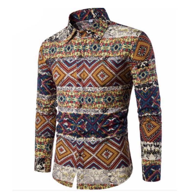 

Lovely Stylish Print Brown Shirt