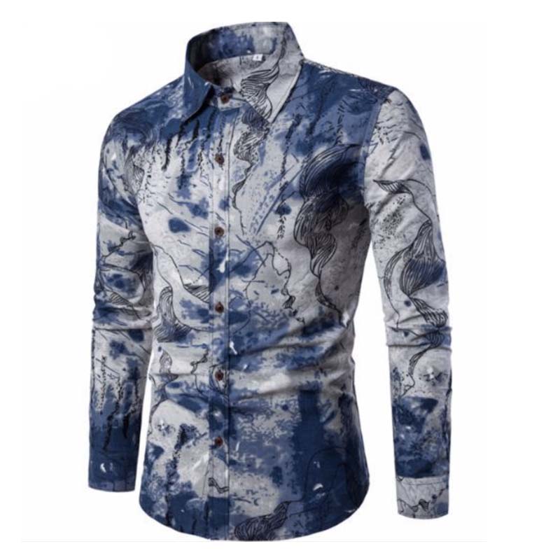 

Lovely Stylish Print Blue Shirt