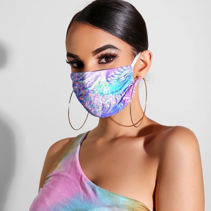 

lovely Casual Print Dustproof Blue Face Protection