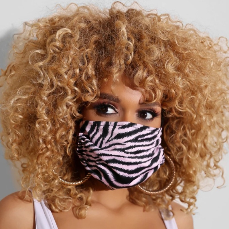 

lovely Casual Print Dustproof Pink Face Protection
