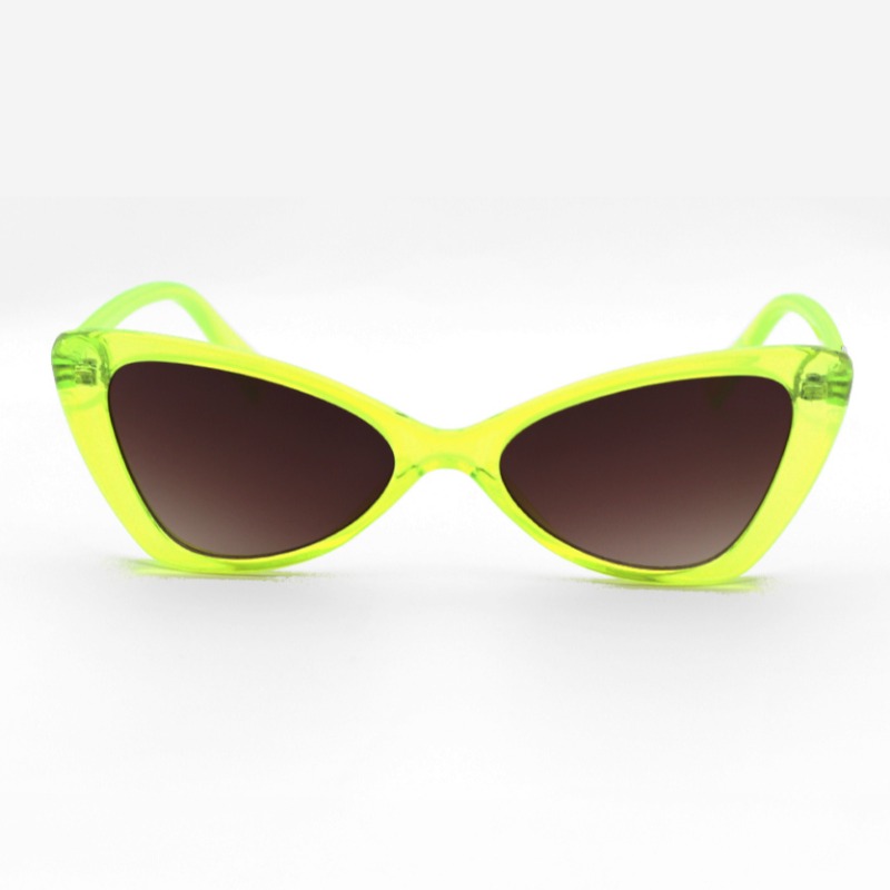 

lovely Trendy Cat s Eye Frame Design Yellow Sunglasses