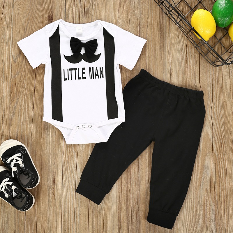 

lovely Casual Letter Print White Boy Two-piece Pants Set