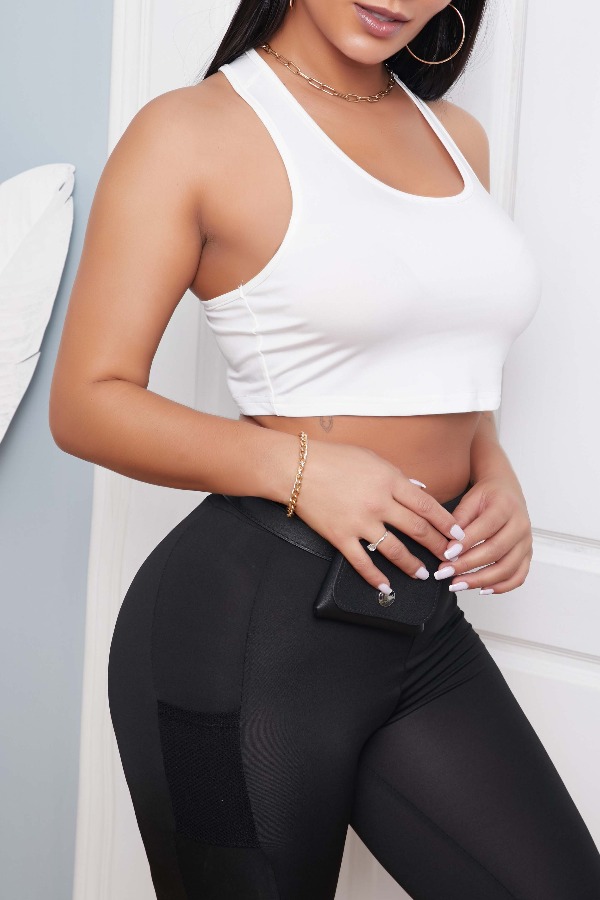 

lovely Sportswear Basic White Camisole