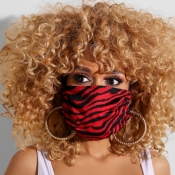 lovely Casual Print Dustproof Red Face Protection