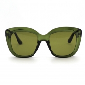 lovely Chic Big Frame Design Green Sunglasses