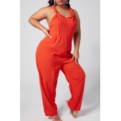 Lovely Leisure Loose Croci One-piece Jumpsuit