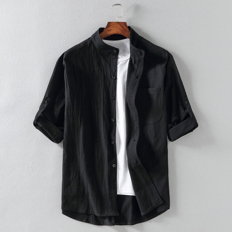 

lovely Casual Basic Black Shirt