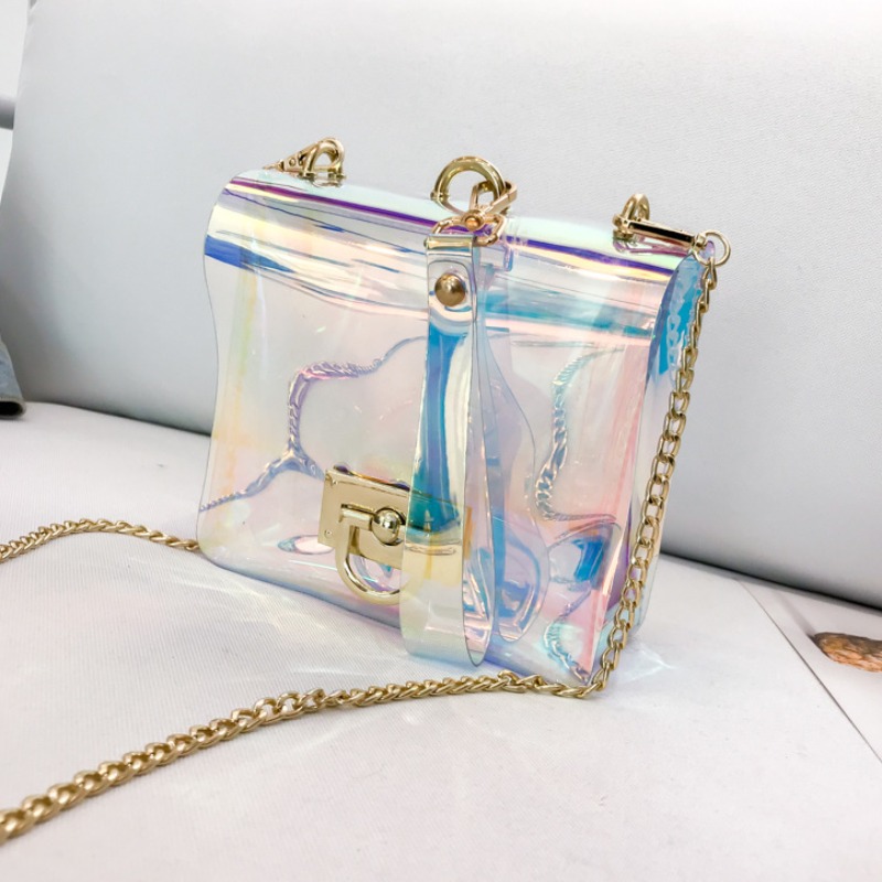 lovely Chic Chain Strap Clear Luctte Crossbody Bag_Messenger Bag&Crossbody Bag_Bags_Accessories ...