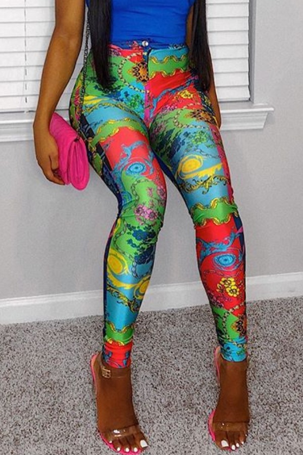

lovely Casual Print Multicolor Pants, Multi