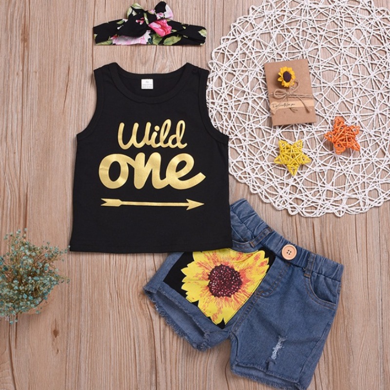 

lovely Casual Letter Print Black Girl Two-piece Shorts Set