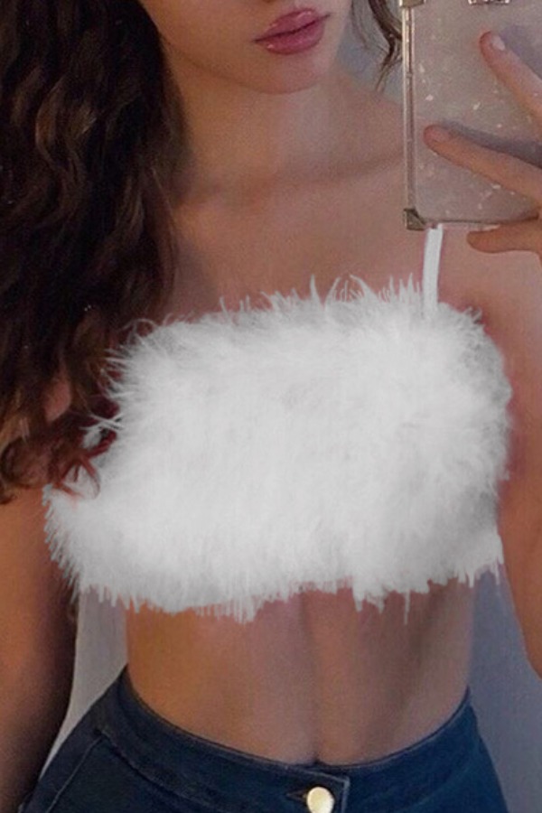 

Lovely Sexy Skinny White Camisole