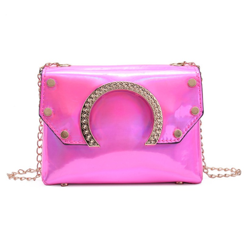

lovely Trendy Chain Strap Pink Crossbody Bag